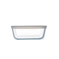 Cook & Freeze contenitore quadrato in vetro extra resistente con coperchio in plastica 15x15cm