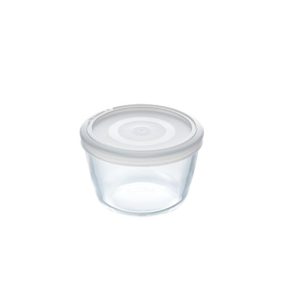 Cook & Freeze contenitore tondo in vetro extra resistente con coperchio in plastica 12cm