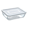 Cook & Freeze contenitore rettangolare in vetro extra resistente con coperchio in plastica 19x14cm