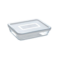 Cook & Freeze contenitore rettangolare in vetro extra resistente con coperchio in plastica 22x17cm